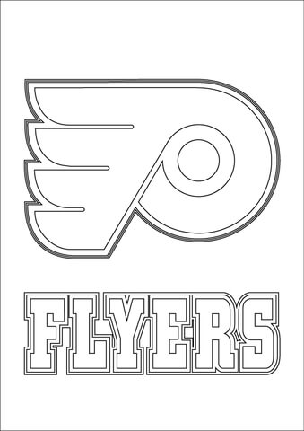 Philadelphia Flyers Logo Coloring Page